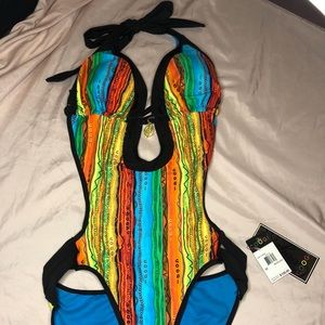 COOGI multicolored one piece swimsuit